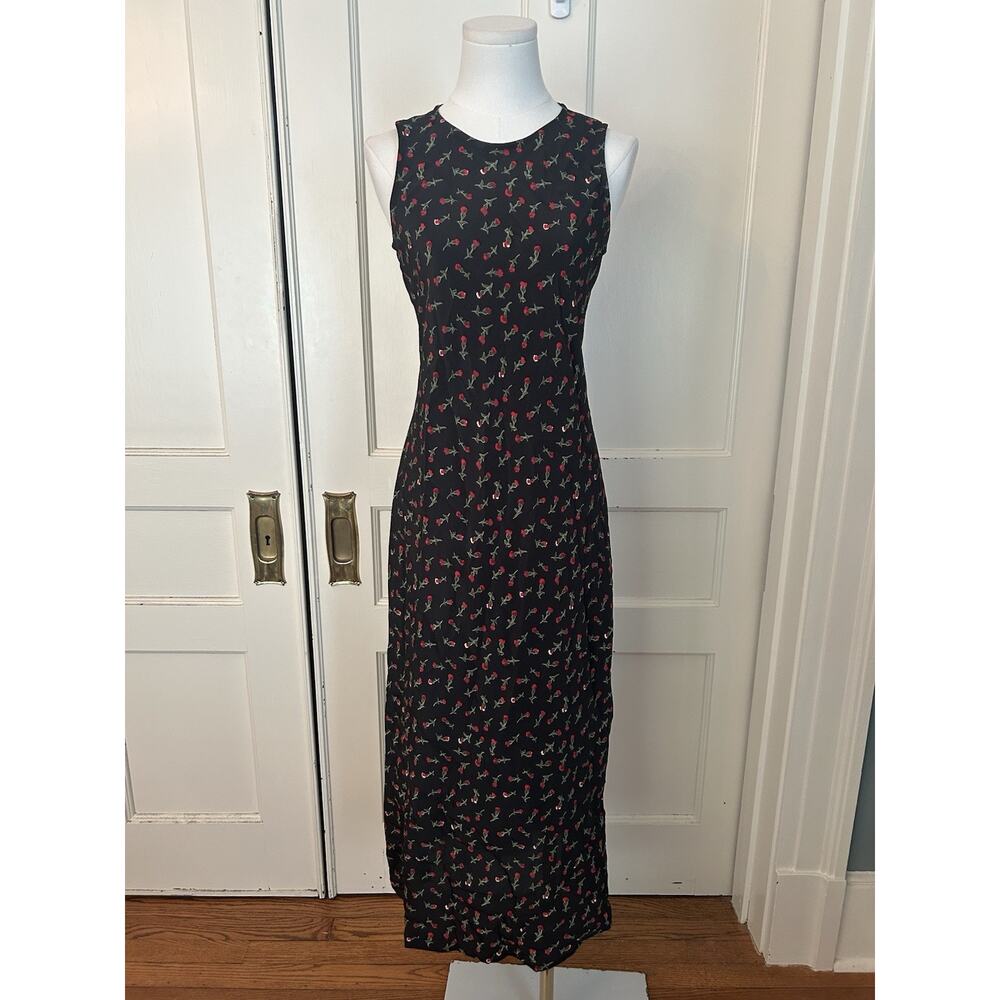 Vintage 90s My Michelle Floral Lightweight Tank Maxi Dress Juniors Size 5/6